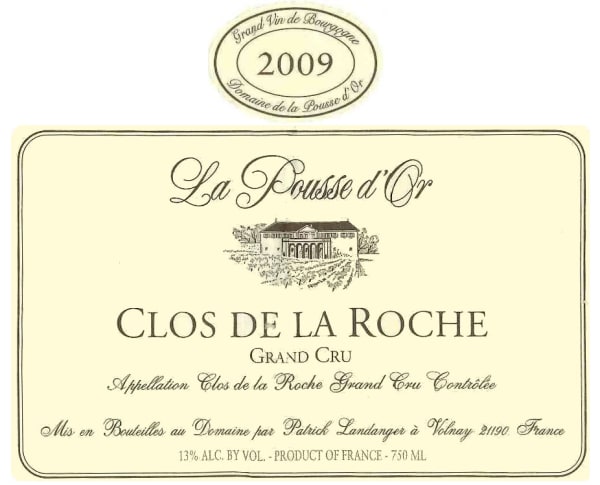 Rượu vang đỏ Domaine de la Pousse d'Or Clos de la Roche Grand Cru 2009