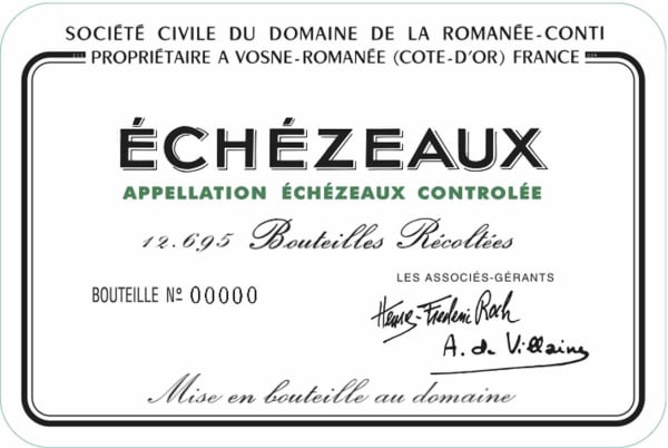 Rượu vang đỏ Domaine de la Romanee-Conti Echezeaux Grand Cru 2017