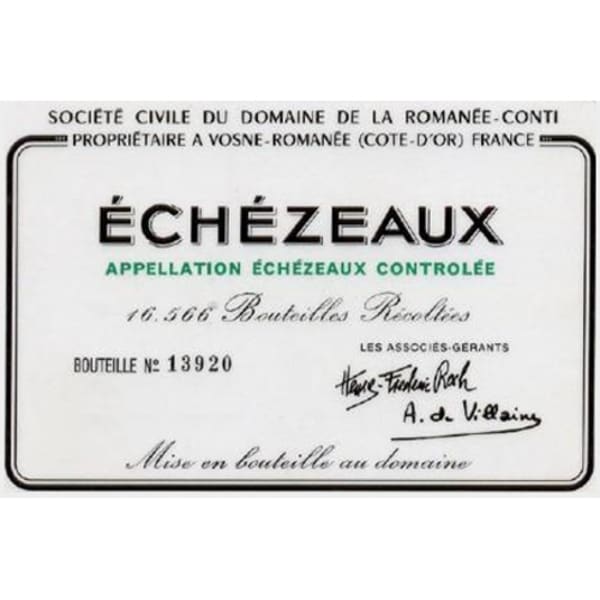 Rượu vang đỏ Domaine de la Romanee-Conti Echezeaux (scuffed label) 2006