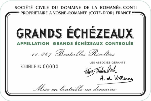 Rượu vang đỏ Domaine de la Romanee-Conti Grands Echezeaux Grand Cru (chai Magnum 1,5 lít) 2017