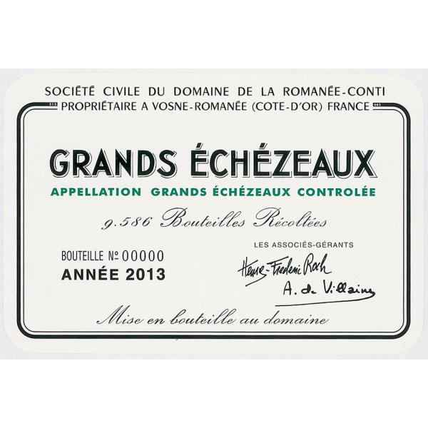 Rượu vang đỏ Domaine de la Romanee-Conti Grands Echezeaux Grand Cru 2013