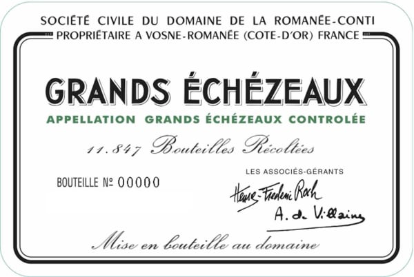 Rượu vang đỏ Domaine de la Romanee-Conti Grands Echezeaux Grand Cru 2017