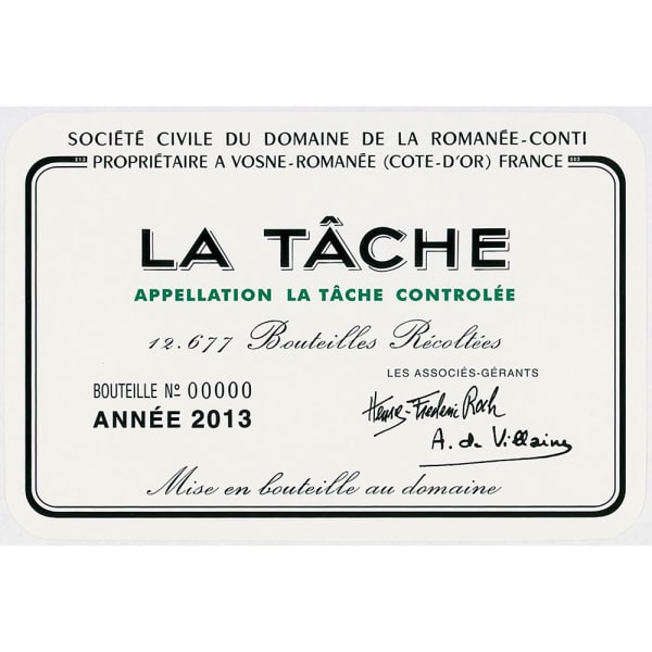 Rượu vang đỏ Domaine de la Romanee-Conti La Tache Grand Cru 2013