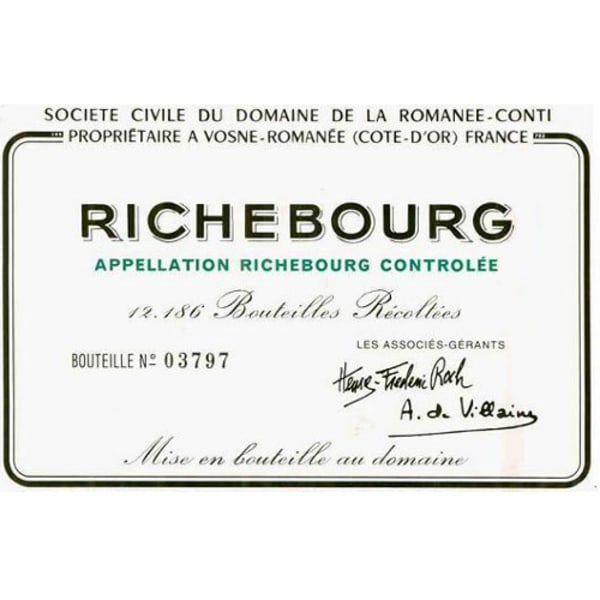 Rượu vang đỏ Domaine de la Romanee-Conti Richebourg Grand Cru 2007
