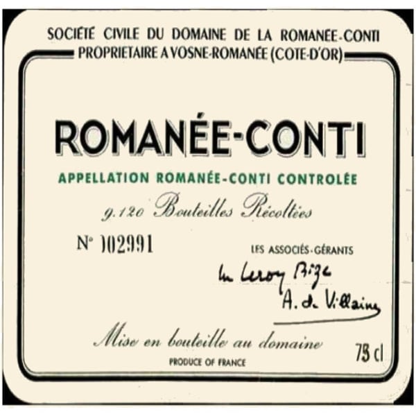 Rượu vang đỏ Domaine de la Romanee-Conti Romanee-Conti 2007