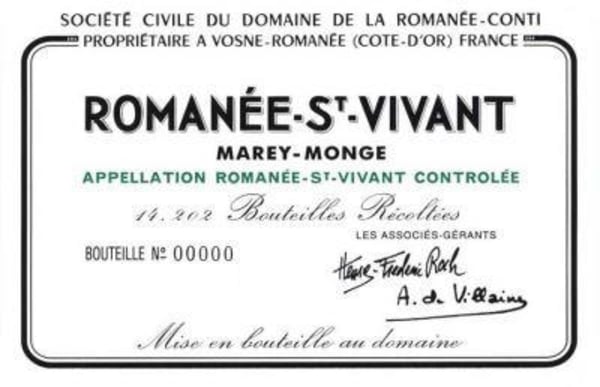 Rượu vang đỏ Domaine de la Romanee-Conti Romanee St. Vivant Grand Cru (signs of past seepage) 2001