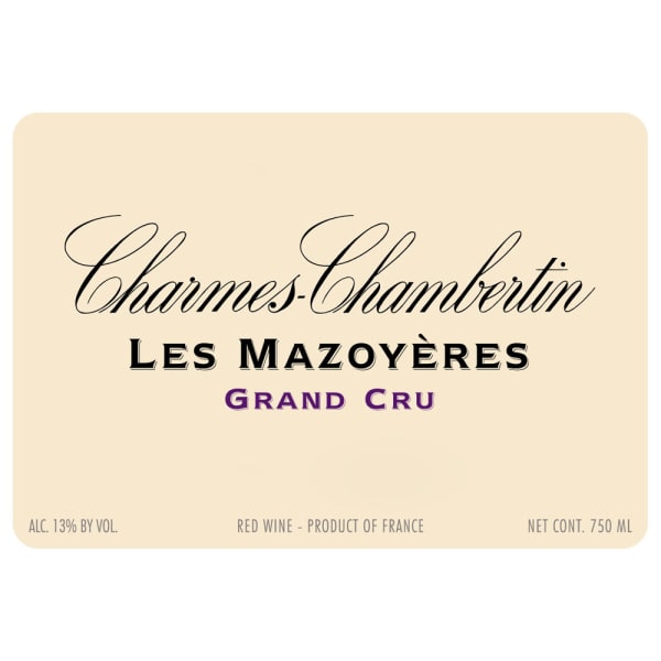 Rượu vang đỏ Domaine de la Vougeraie Charmes-Chambertin Les Mazoyeres Grand Cru 2015