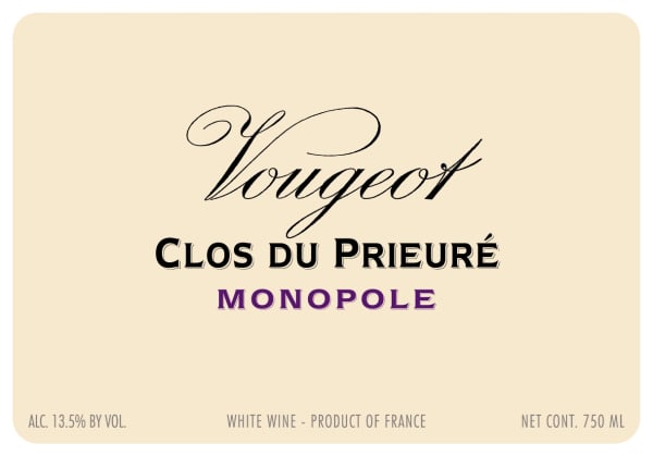 Rượu vang trằng Domaine de la Vougeraie Vougeot Clos du Prieure Blanc 2018