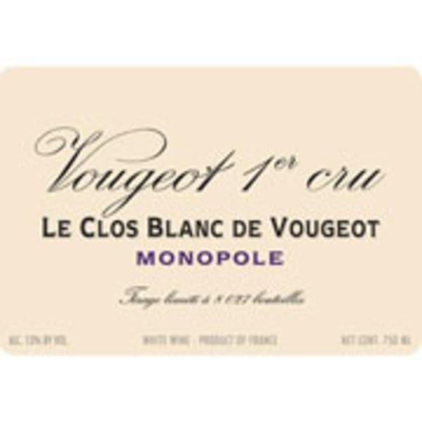 Rượu vang trằng Domaine de la Vougeraie Vougeot Le Clos Blanc de Vougeot Monopole Premier Cru 2014
