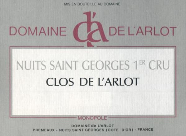 Rượu vang trằng Domaine de l'Arlot Nuits Saint Georges Clos de l'Arlot Premier Cru Monopole Blanc 2013