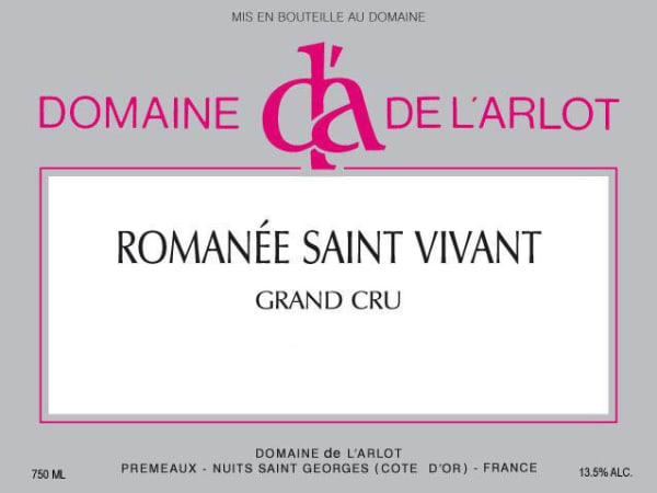 Rượu vang đỏ Domaine de l'Arlot Romanee Saint Vivant Grand Cru 2012
