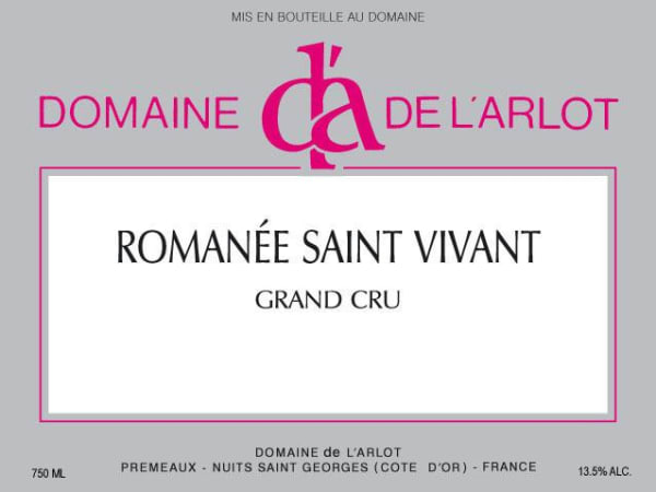 Rượu vang đỏ Domaine de l'Arlot Romanee-Saint-Vivant Grand Cru 2018
