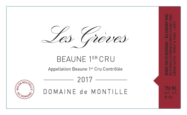 Rượu vang đỏ Domaine de Montille Beaune Les Greves Premier Cru (chai Magnum 1,5 lít) 2017