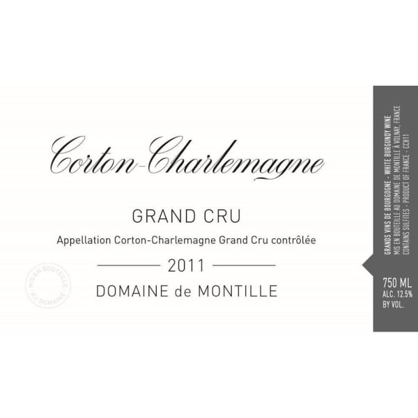Rượu vang trằng Domaine de Montille Corton Charlemagne de Montille 2011