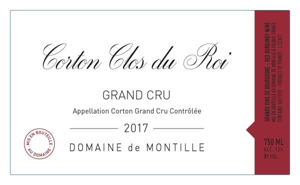 Rượu vang đỏ Domaine de Montille Corton Clos du Roi Grand Cru 2017