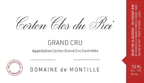 Rượu vang đỏ Domaine de Montille Corton Clos du Roi Grand Cru 2021