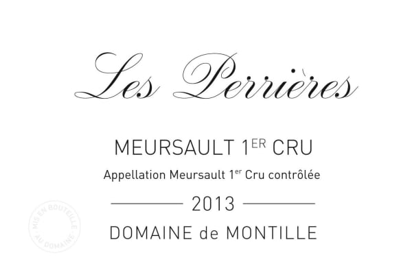 Rượu vang trằng Domaine de Montille Les Perrieres Meursault Premier Cru 2013