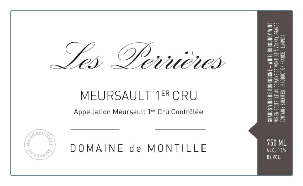 Rượu vang trằng Domaine de Montille Meursault Les Perrieres Premier Cru 2018