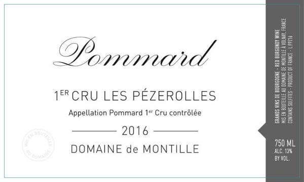 Rượu vang đỏ Domaine de Montille Pommard Les Pezerolles Premier Cru (chai Magnum 1,5 lít) 2016
