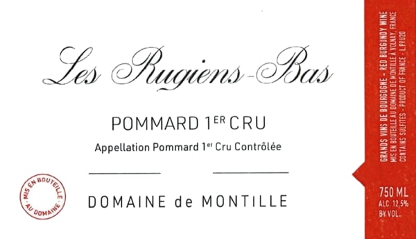 Rượu vang đỏ Domaine de Montille Pommard Les Rugiens-Bas Premier Cru 2021