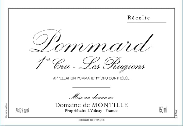 Rượu vang đỏ Domaine de Montille Pommard Les Rugiens Premier Cru 2005