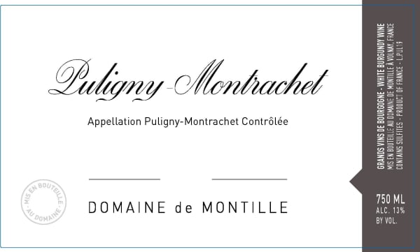Rượu vang trằng Domaine de Montille Puligny-Montrachet 2021