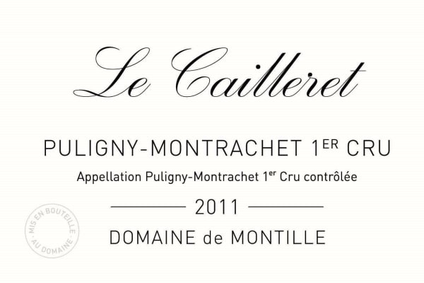 Rượu vang trằng Domaine de Montille Puligny-Montrachet Le Cailleret Premier Cru 2011