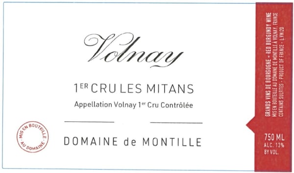 Rượu vang đỏ Domaine de Montille Volnay Les Mitans Premier Cru 2021