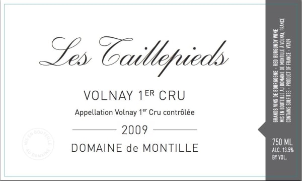 Rượu vang đỏ Domaine de Montille Volnay Les Taillepieds Premier Cru (chai Magnum 1,5 lít) 2009