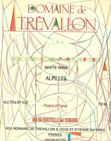 Rượu vang trằng Domaine de Trevallon Alpilles Blanc 2013