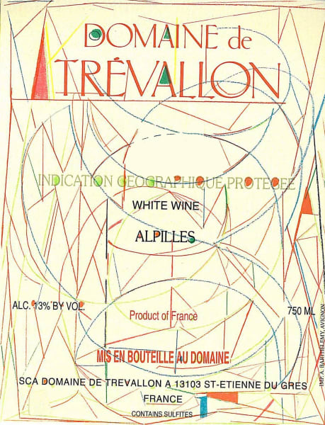 Rượu vang trằng Domaine de Trevallon Alpilles Blanc 2014