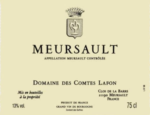 Rượu vang trằng Domaine des Comtes Lafon Meursault 2015