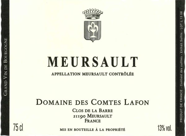 Rượu vang trằng Domaine des Comtes Lafon Meursault 2017