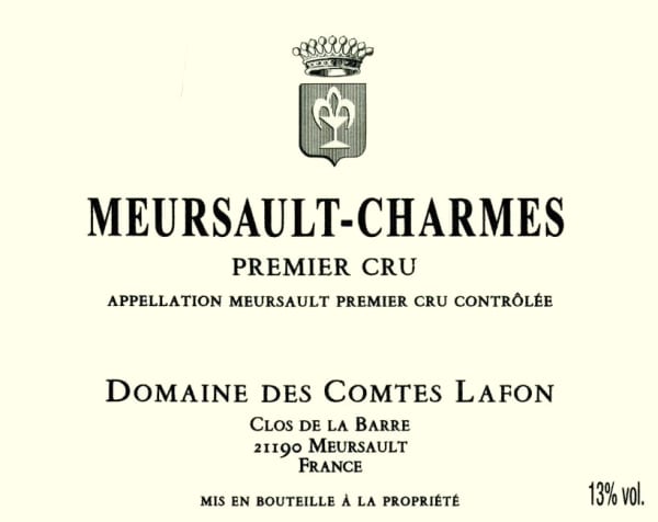Rượu vang trằng Domaine des Comtes Lafon Meursault Charmes Premier Cru 2016