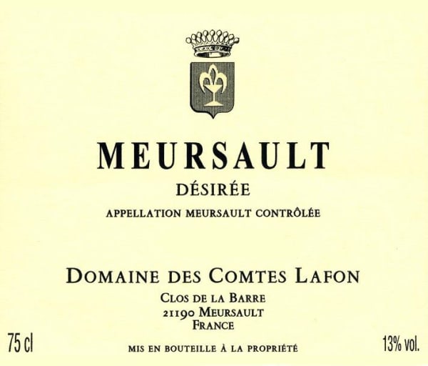 Rượu vang trằng Domaine des Comtes Lafon Meursault Desiree 2020