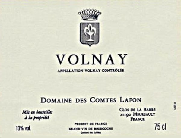 Rượu vang đỏ Domaine des Comtes Lafon Volnay 2012