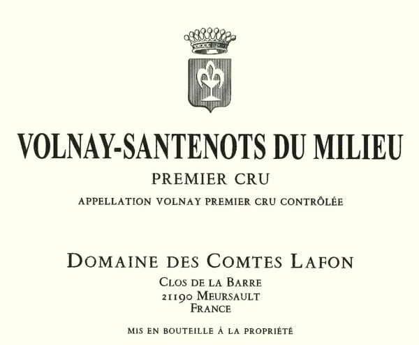 Rượu vang đỏ Domaine des Comtes Lafon Volnay Santenots-du-Milieu Premier Cru 2019