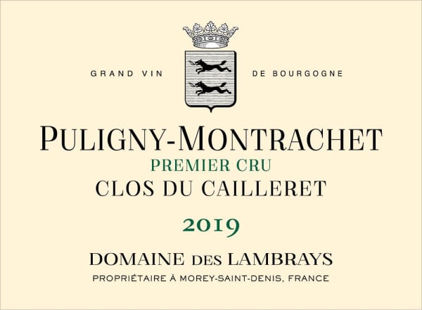 Rượu vang trằng Domaine des Lambrays Puligny-Montrachet Premier Cru Clos du Cailleret 2019