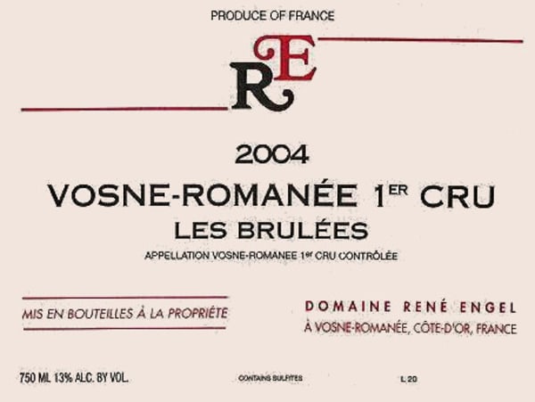 Rượu vang đỏ Domaine d'Eugenie Vosne-Romanee Les Brulees Premier CRU 2004