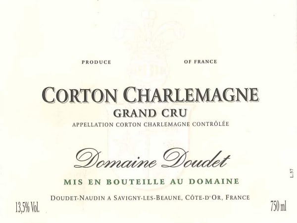 Rượu vang trằng Domaine Doudet-Naudin Corton Charlemagne Grand Cru 2010