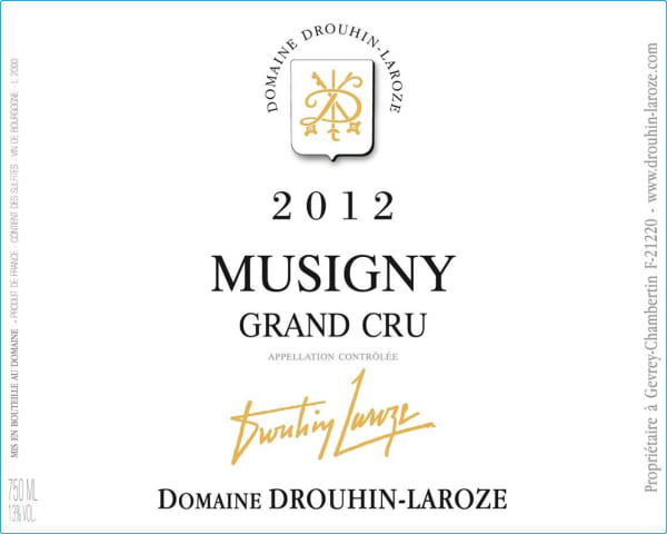 Rượu vang đỏ Domaine Drouhin-Laroze Musigny Grand Cru 2012