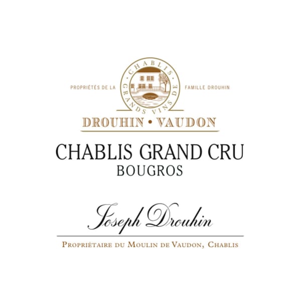 Rượu vang trằng Domaine Drouhin Vaudon Chablis Bougros Grand Cru 2015