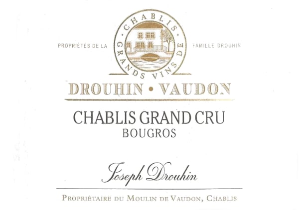 Rượu vang trằng Domaine Drouhin Vaudon Chablis Bougros Grand Cru 2018