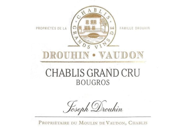 Rượu vang trằng Domaine Drouhin Vaudon Chablis Bougros Grand Cru 2020