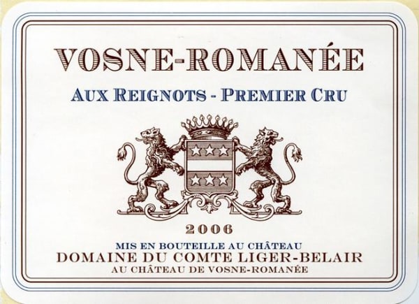 Rượu vang đỏ Domaine du Comte Liger-Belair Vosne-Romanee Aux Reignots Premier Cru 2006