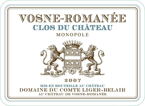 Rượu vang đỏ Domaine du Comte Liger-Belair Vosne-Romanee Clos du Chateau Monopole 2007