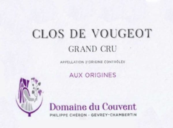 Rượu vang đỏ Domaine du Couvent Clos de Vougeot Aux Origines Grand Cru 2021