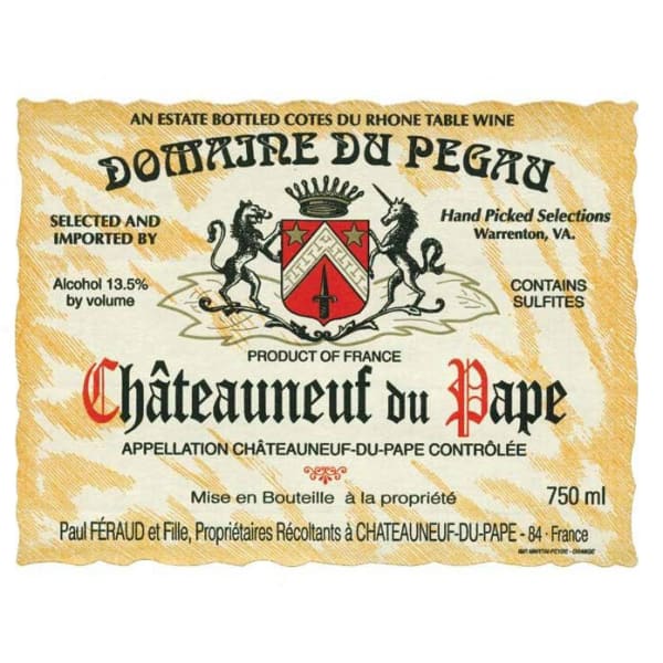 Rượu vang đỏ Domaine du Pegau Chateauneuf-du-Pape Cuvee Reservee(chai Magnum 1,5 lít) 1998