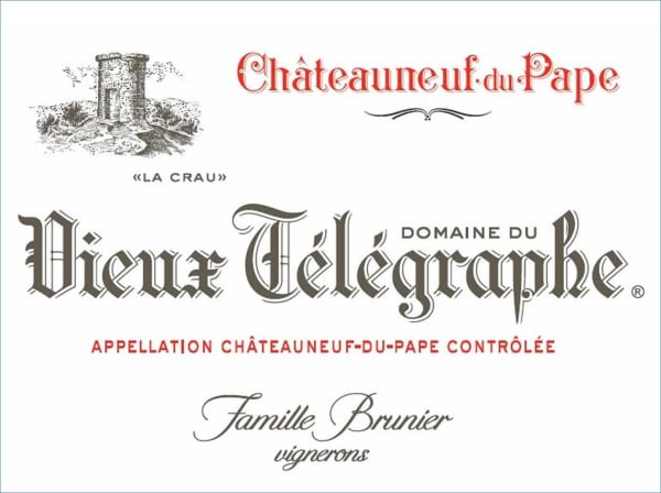 Rượu vang trằng Domaine du Vieux Telegraphe Chateauneuf-du-Pape La Crau Blanc 2019