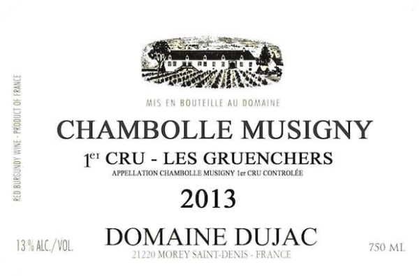 Rượu vang đỏ Domaine Dujac Chambolle Musigny Les Gruenchers Premier Cru 2013